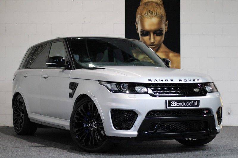 Land Rover Range Rover Sport 5.0 V8 SVR Pano, 23", Schaalstoelen, Carbon afbeelding 1