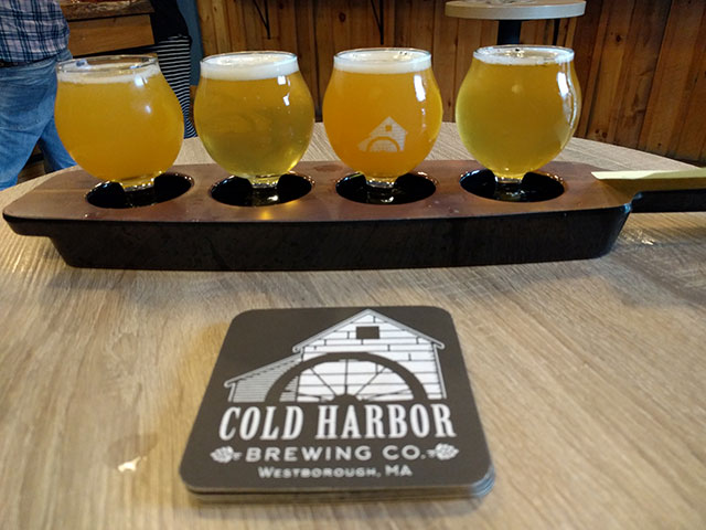 Cold Harbor Brewing Beer Flight