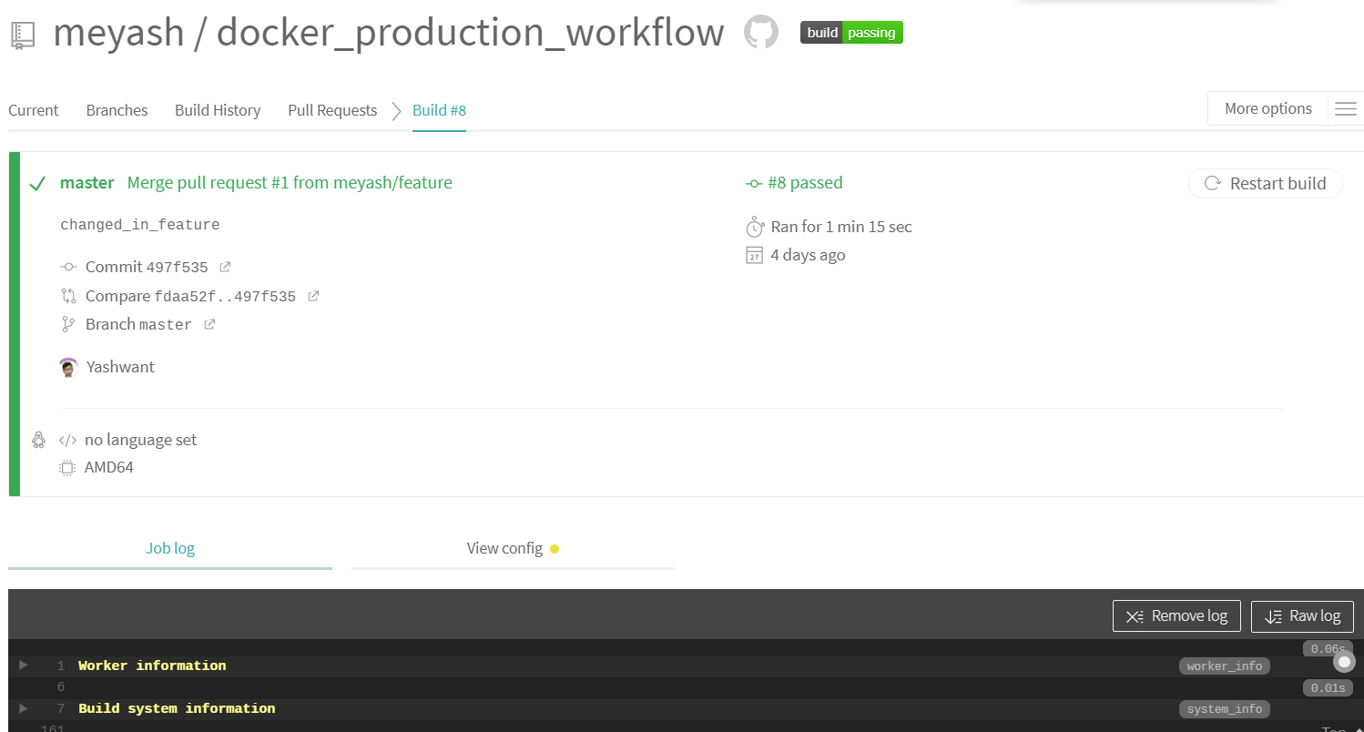 Docker Production Workflow