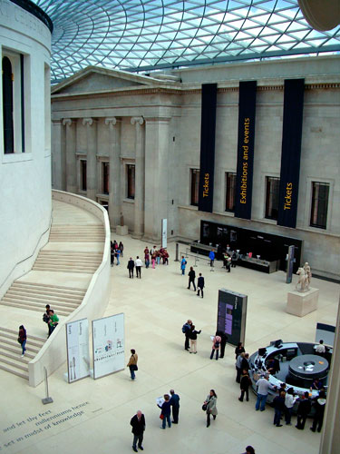 British Musuem infopoints in the Great Court