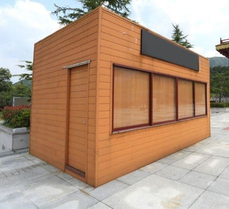 cabin cladding with wpc