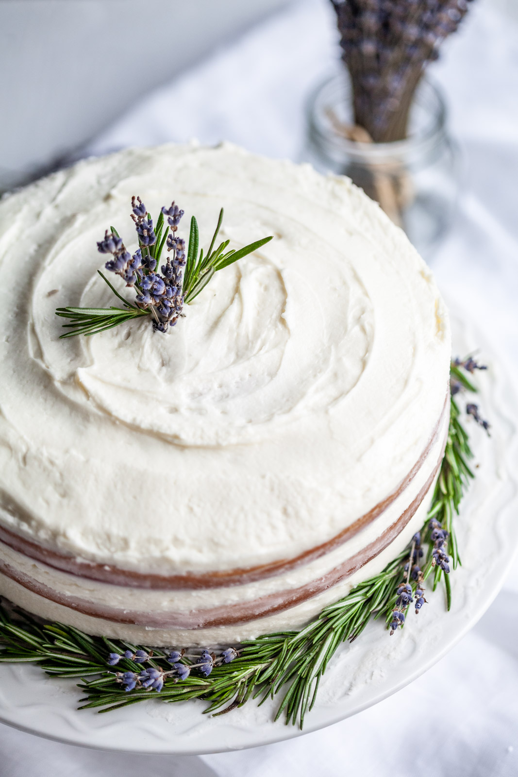 Rosemary Lavender Cake With a Lavender Buttercream