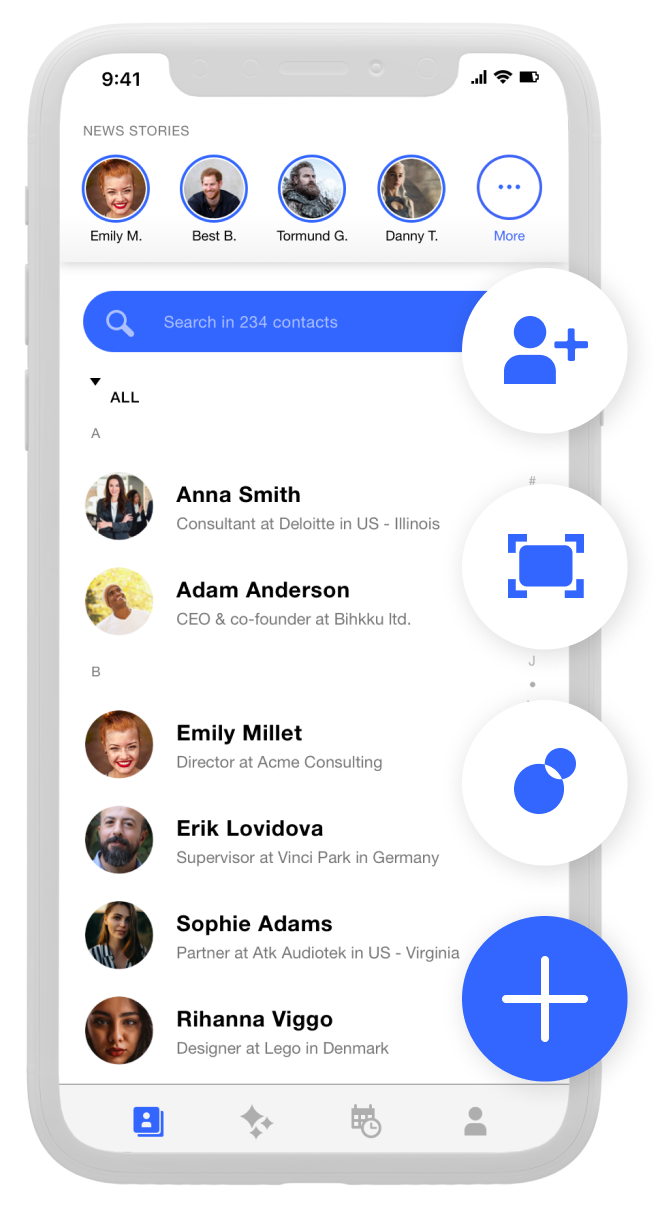 contacts covve