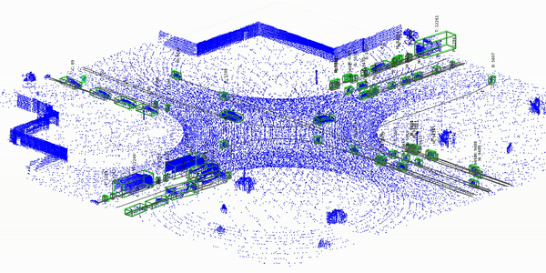 Digital twin of Aachen, created by lidar point cloud