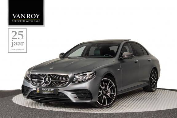 Mercedes-Benz E-Klasse E53 AMG 4Matic+ 436pk (Shape/Mat) Panoramadak Nightpakket Luchtvering Widescreen Burmester Carbon-Int+Ext Sportleder+Memory SuperSportStuur ComandOnline AmbientLight Keyless 20"AMG 360Camera Parktronic Pdc