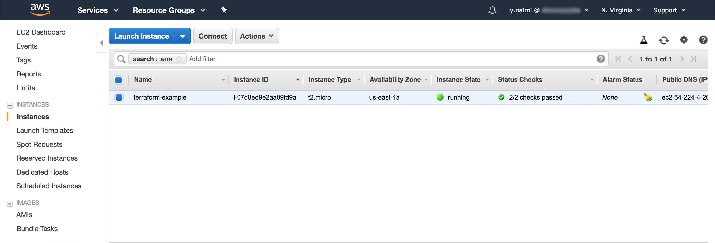 EC2 console EC2 console