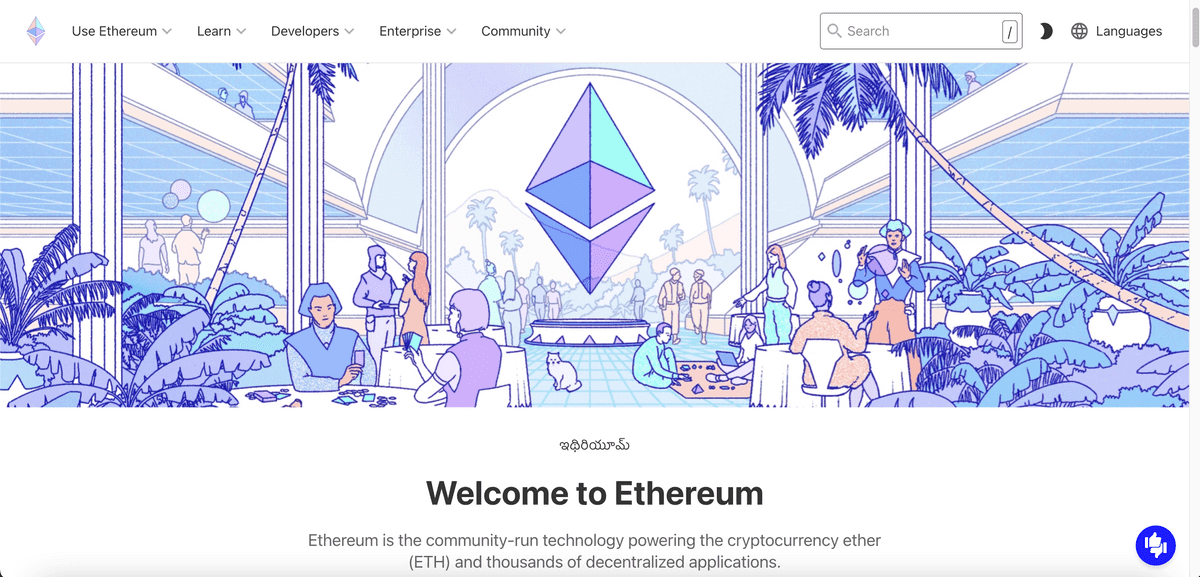 ethereum org screenshot