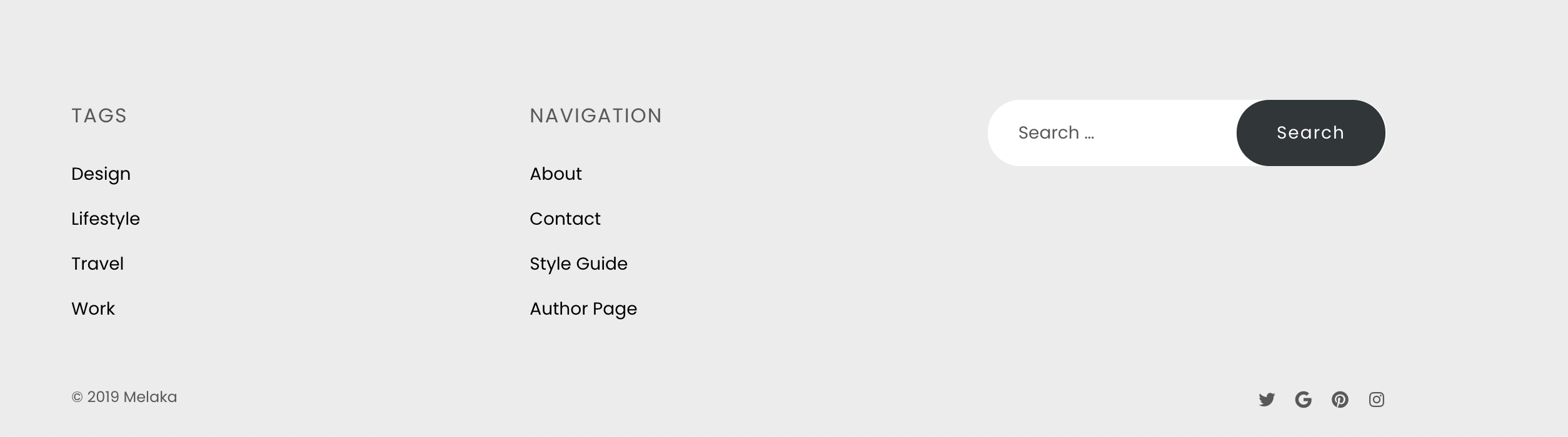 Footer Widgets