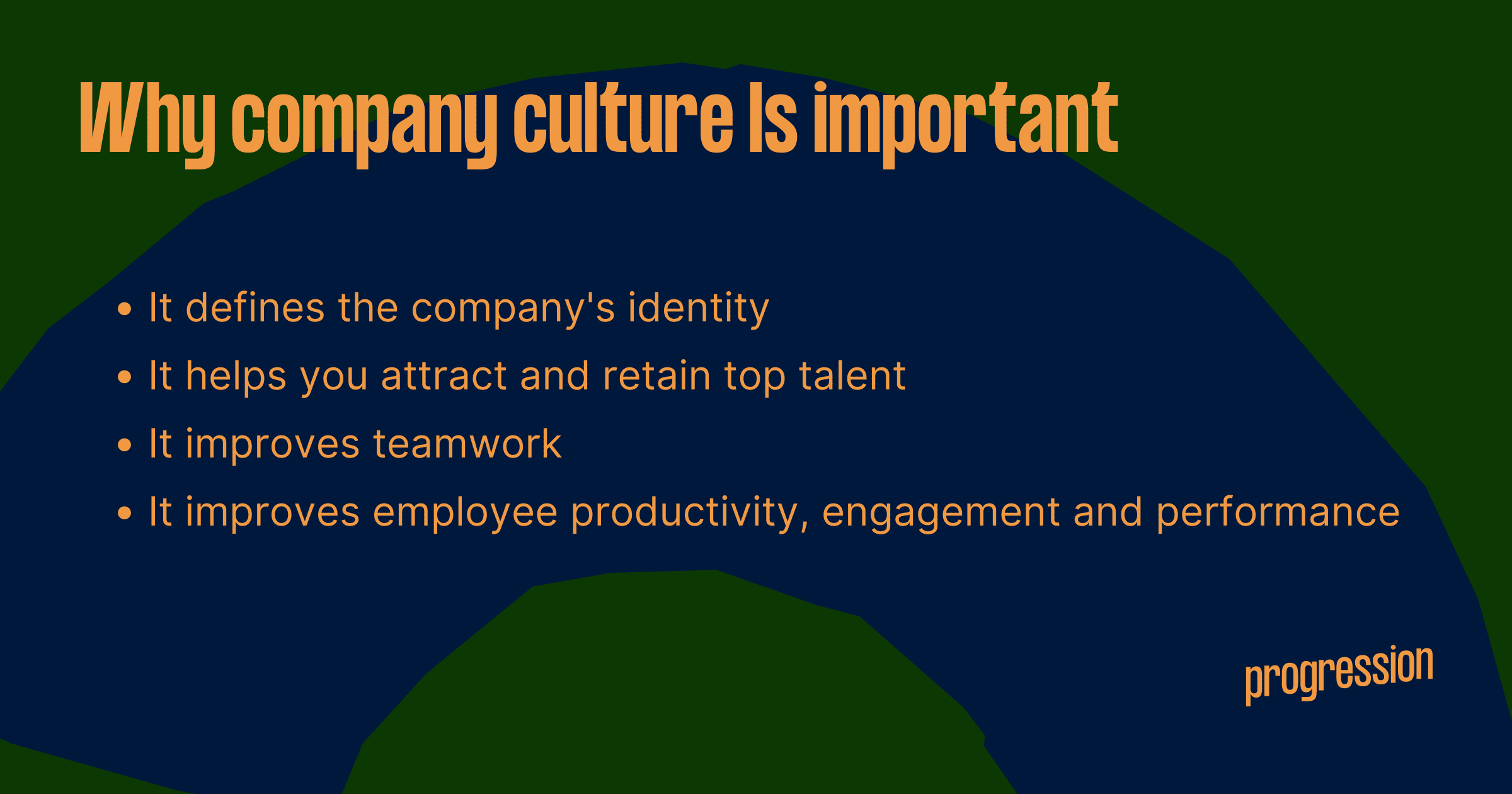 Graphic showing the importance of company culture