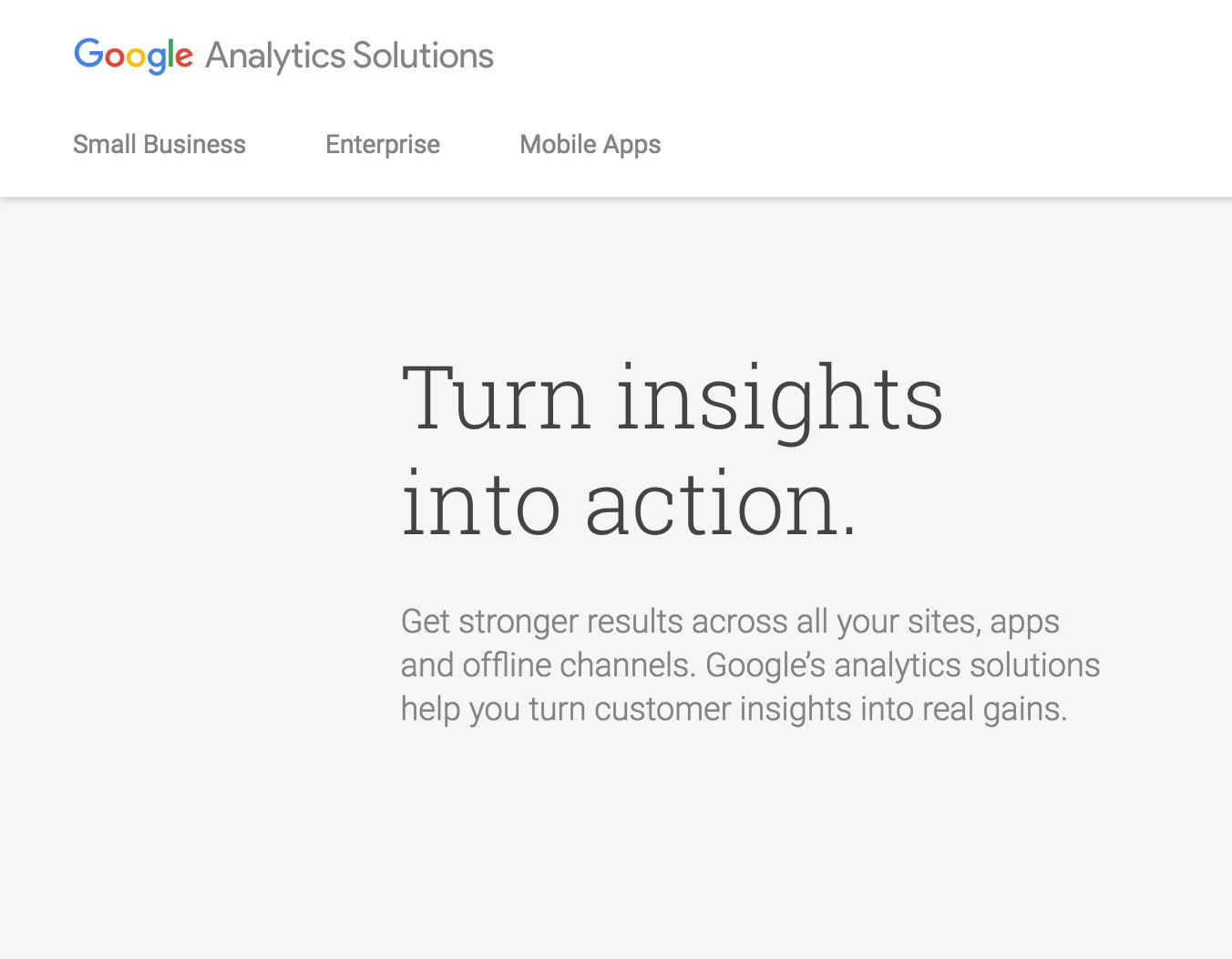 Measuring performance with Google Analytics reporting