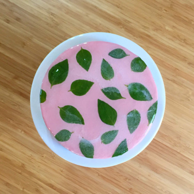 Strawberry Basil Entremet