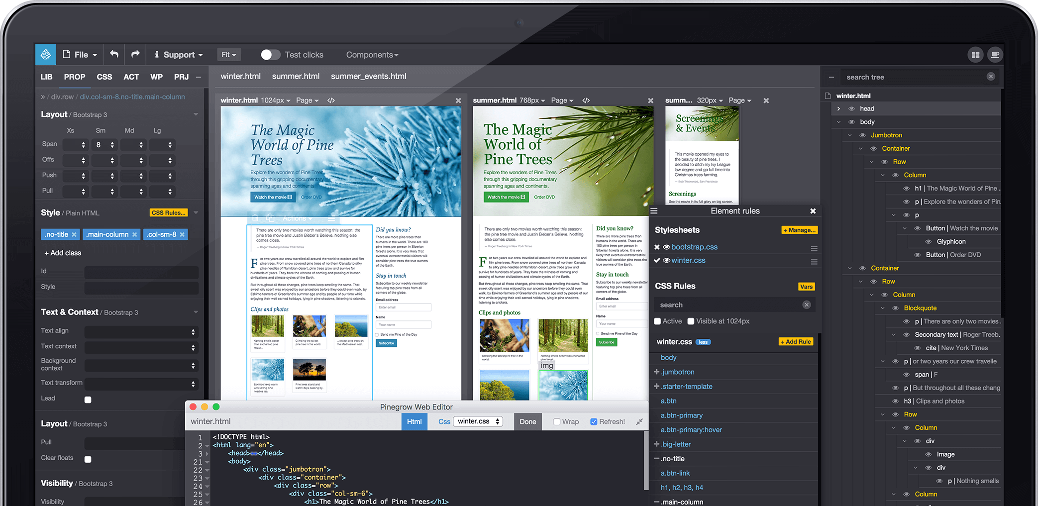 website design software open source windows