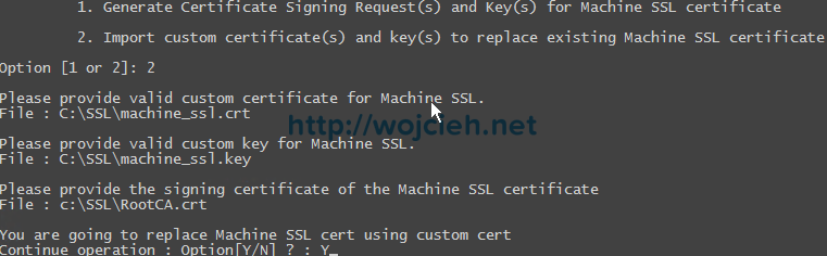 vCenter Server 6. - Replacing SSL certificates with custom VMCA - 6a