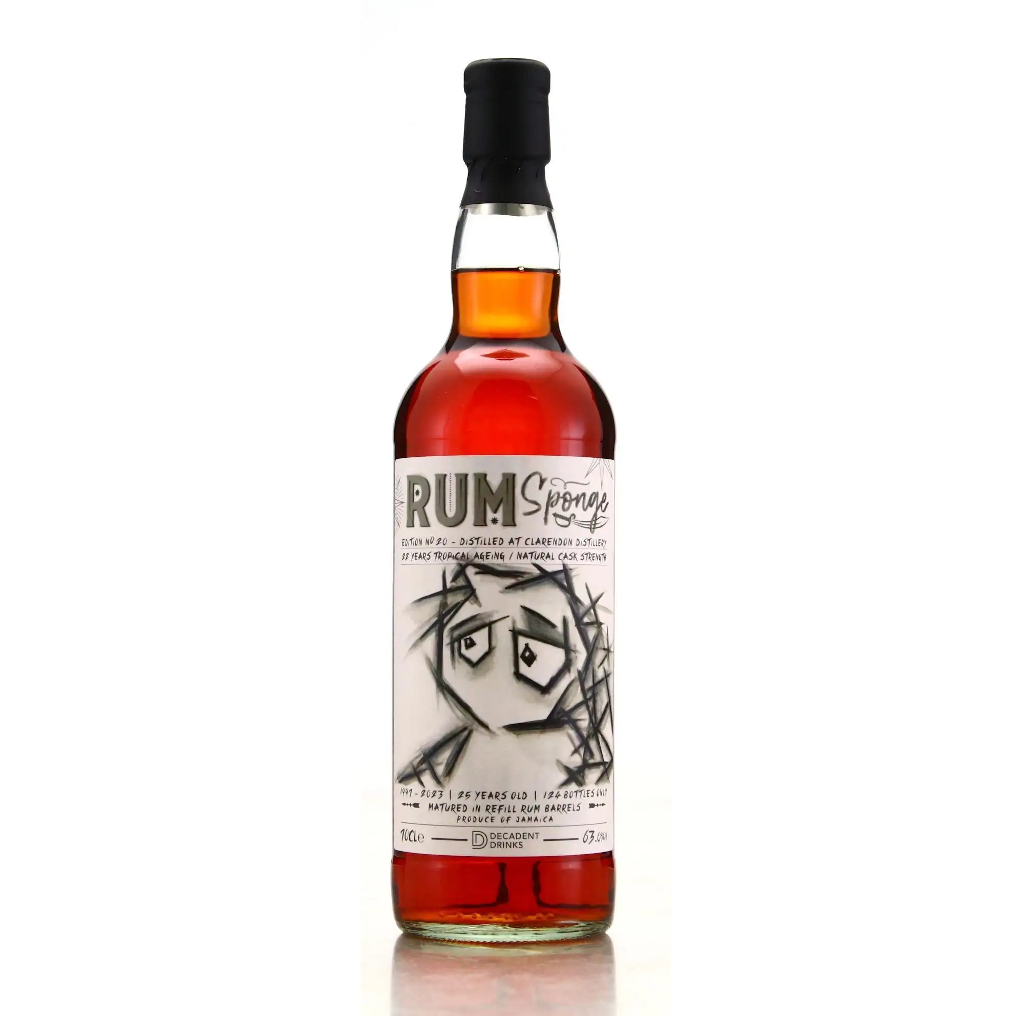 Image of the front of the bottle of the rum Rum Sponge No. 20