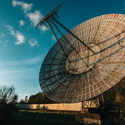 A large radio dish for long-range communications