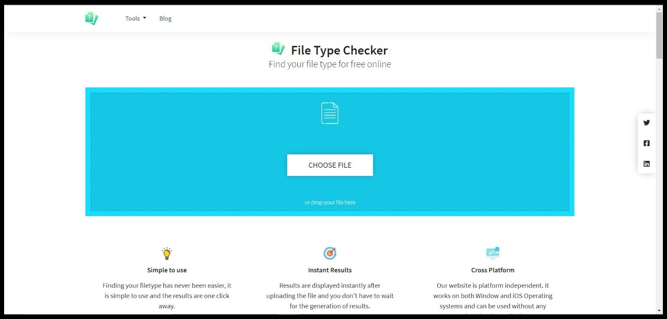 File type checker tool