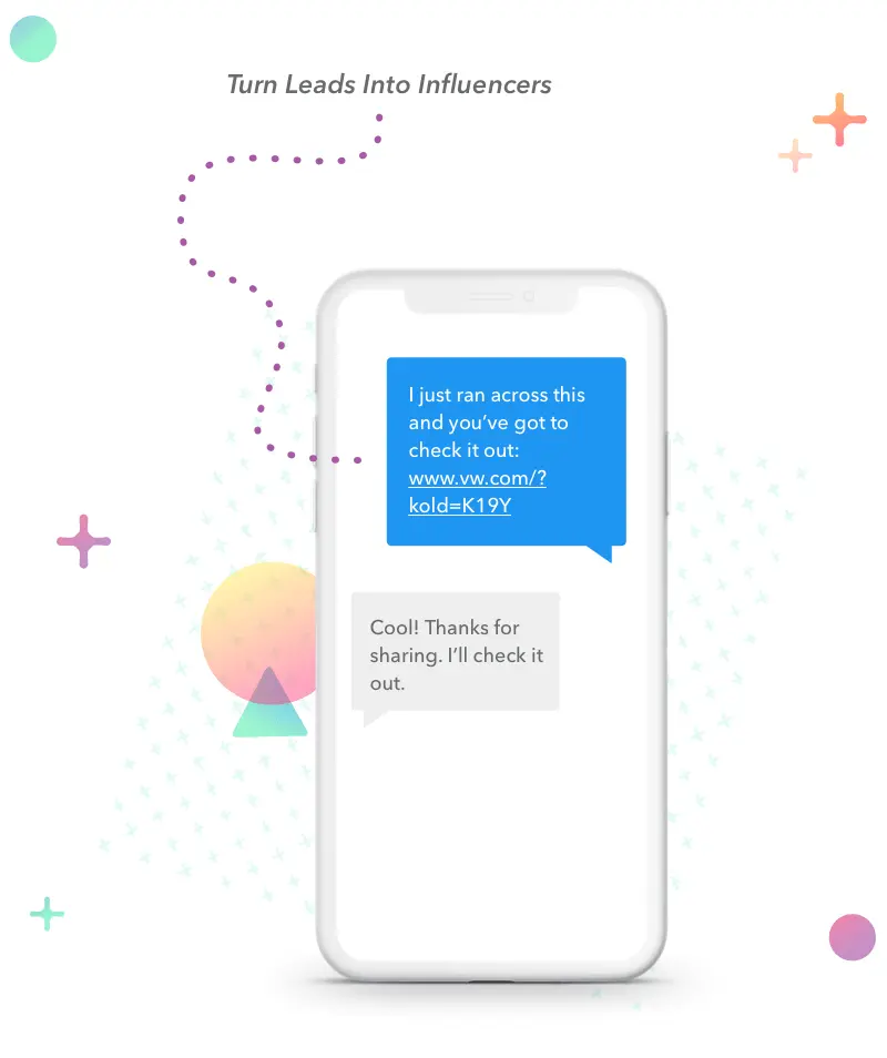 Showing automated text replies.