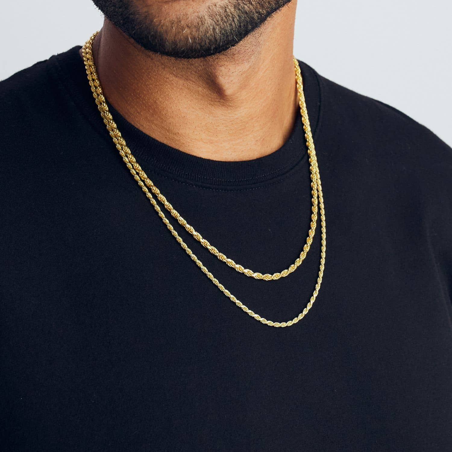 Rope Stack Thick + Regular Gold Chain Set JAXXON