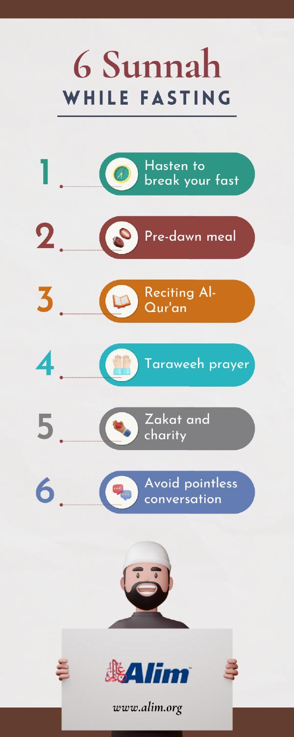 6 sunnah while fasting