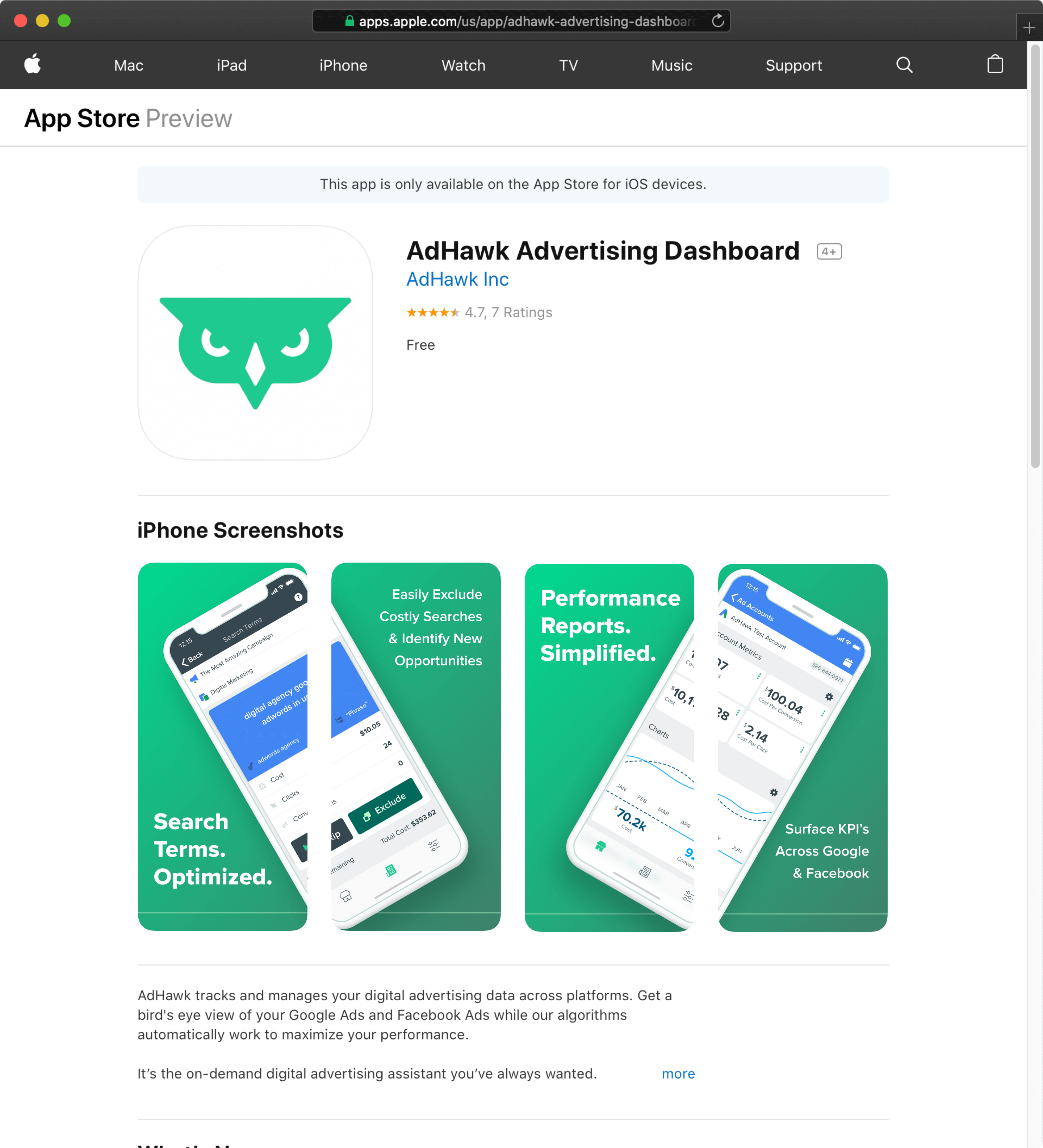 4.7 out of 5 Rating in App Store