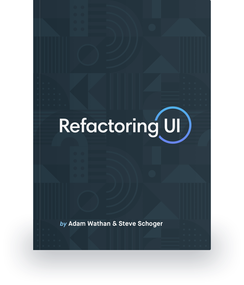 The Refactoring UI Book cover