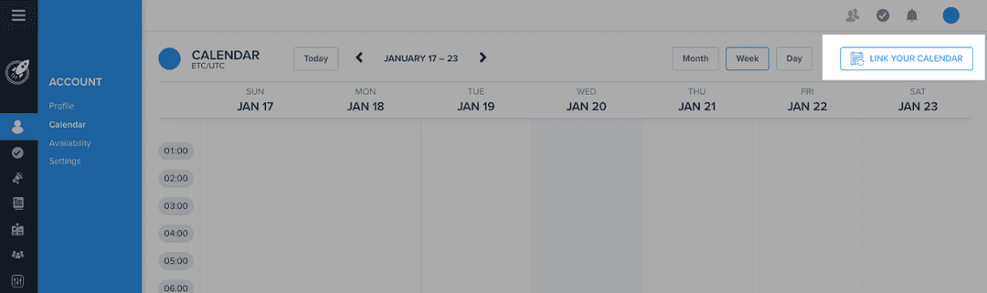 Linking your Calendar