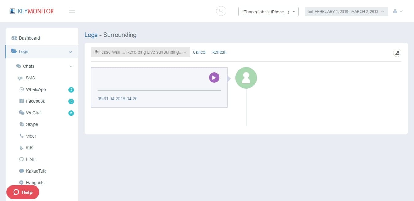 (iKeyMontior Demo) How To Tracker iPhone & Android phones (Listen to Phone Surroundings)