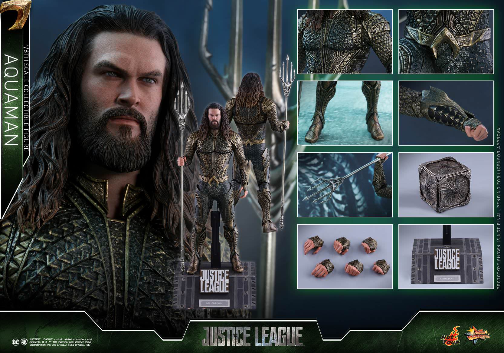 Hot Toys Justice League MMS447 Aquaman 1/6th Scale Collectible Figure
