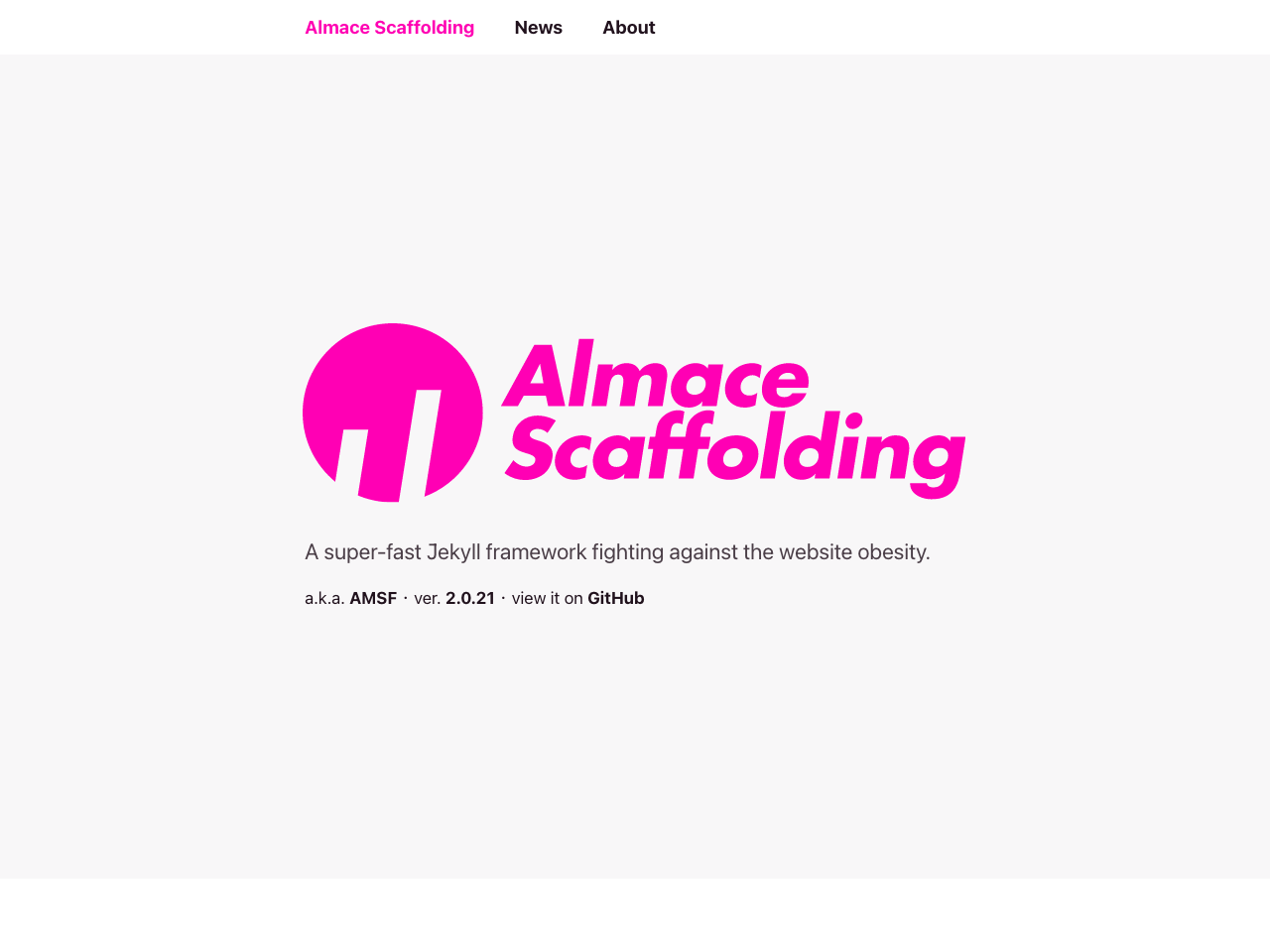 Almace Scaffolding screenshot