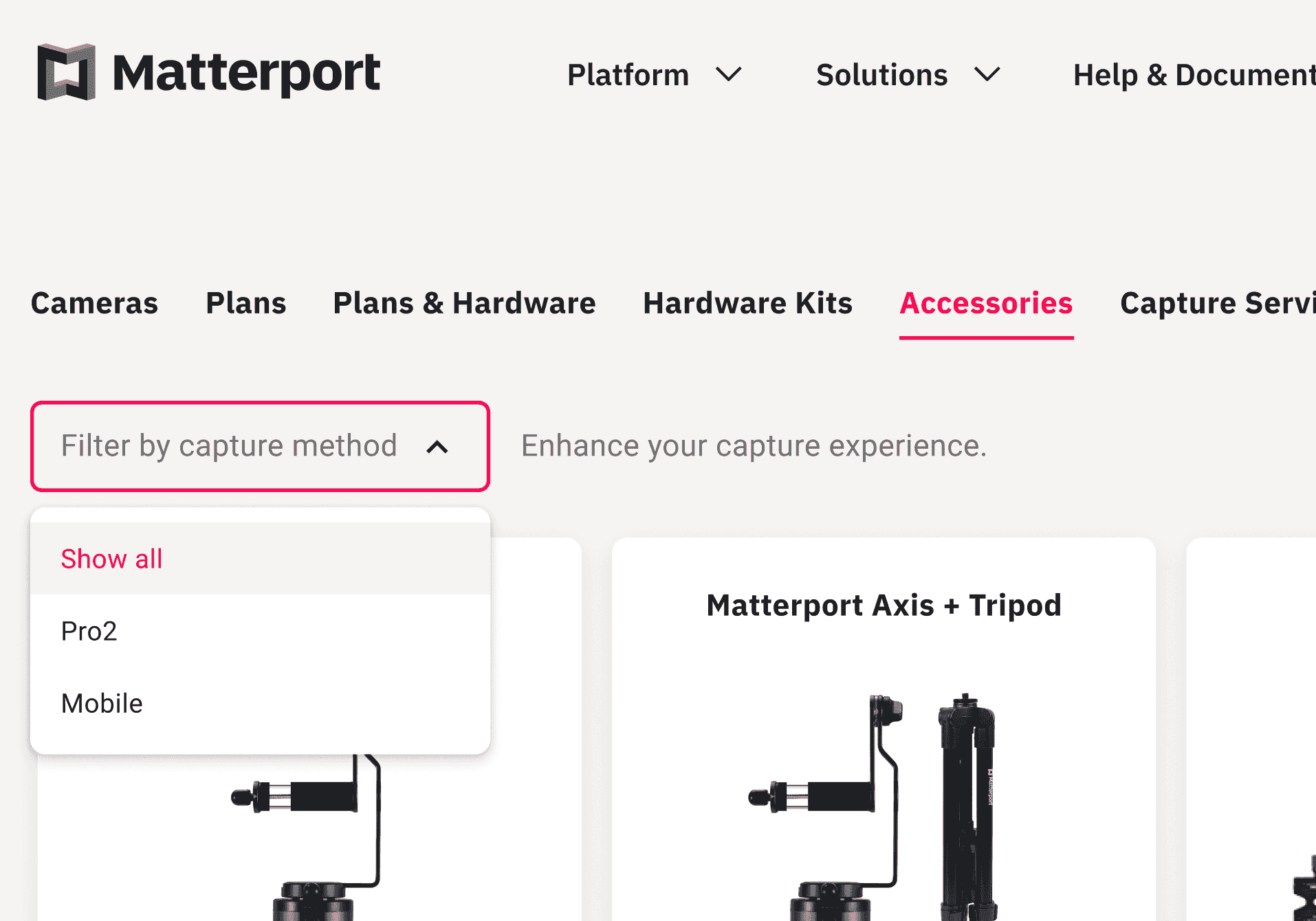 Completed navigation design - accessories