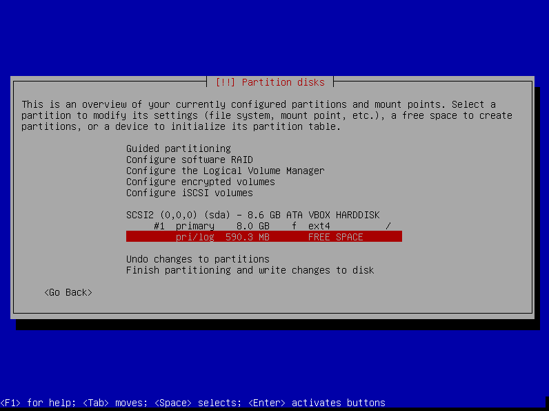 berhasil membuat partisi root berhasil membuat partisi root