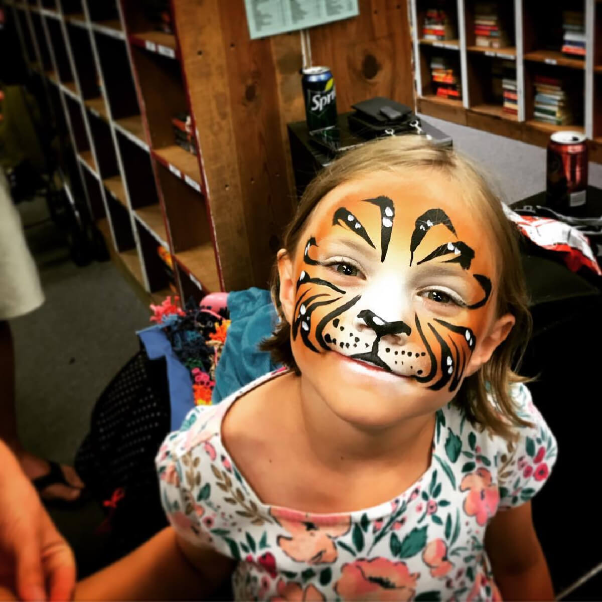 Face Painting Greensboro, NC Birthday Party Rockstar