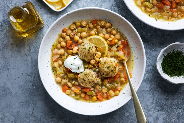 Greekstyle Chickpea Stew With Dumplings (Revithosoupa) | Olive & Mango