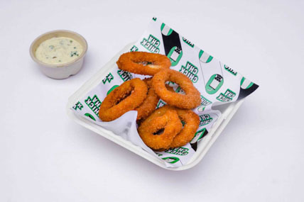 ChickCha - Snacks - Calamari rings with basil mayo
