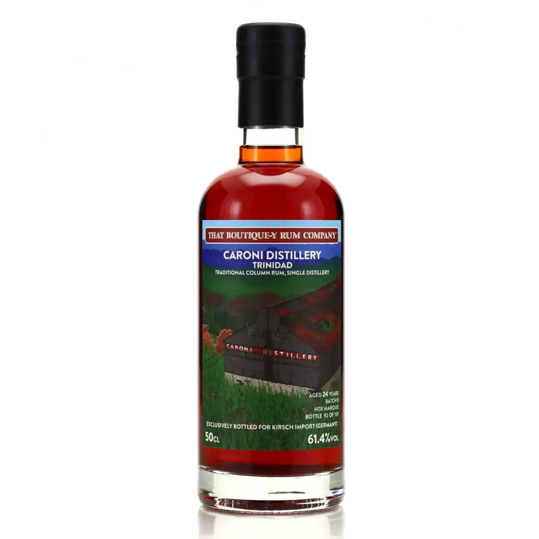 Image of the front of the bottle of the rum Caroni Distillery Heavy Trinidad Rum
