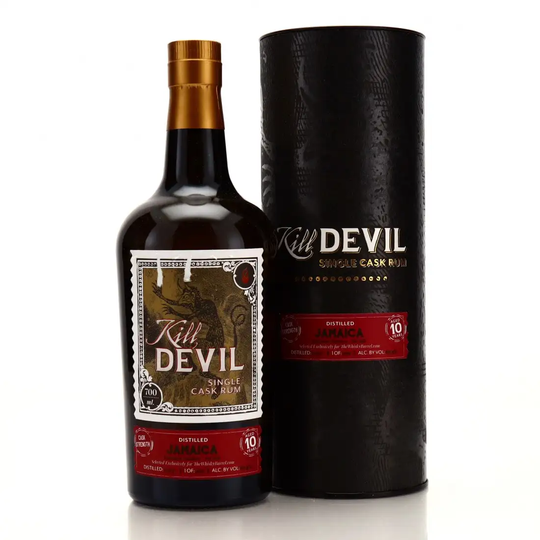 Image of the front of the bottle of the rum Kill Devil (The Whisky Barrel) C<>H