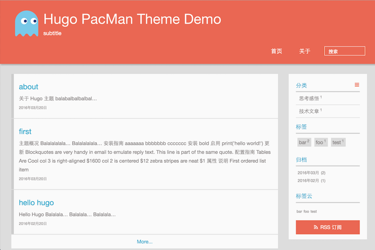 Complete List | Hugo Themes