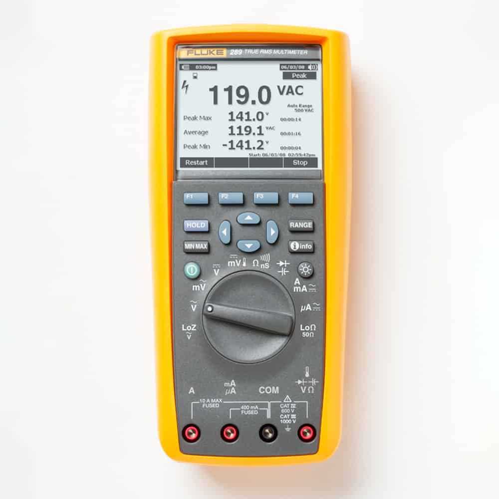 Fluke True RMS Electronics Logging Multimeter, CAT IV 600V, 10A 289/EUR Shop Online at Best