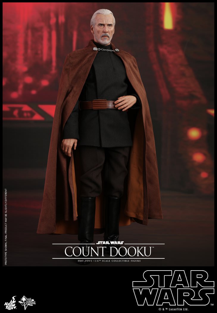 Hot Toys Star Wars: Attack of the Clones MMS496 Count Dooku 1/6th Scale Collectible Figure Hot Toys Star Wars: Attack of the Clones MMS496 Count Dooku 1/6th Scale Collectible Figure
