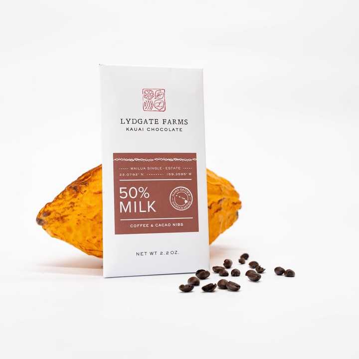 50% Milk Chocolate with Coffee & Cacao Nibs