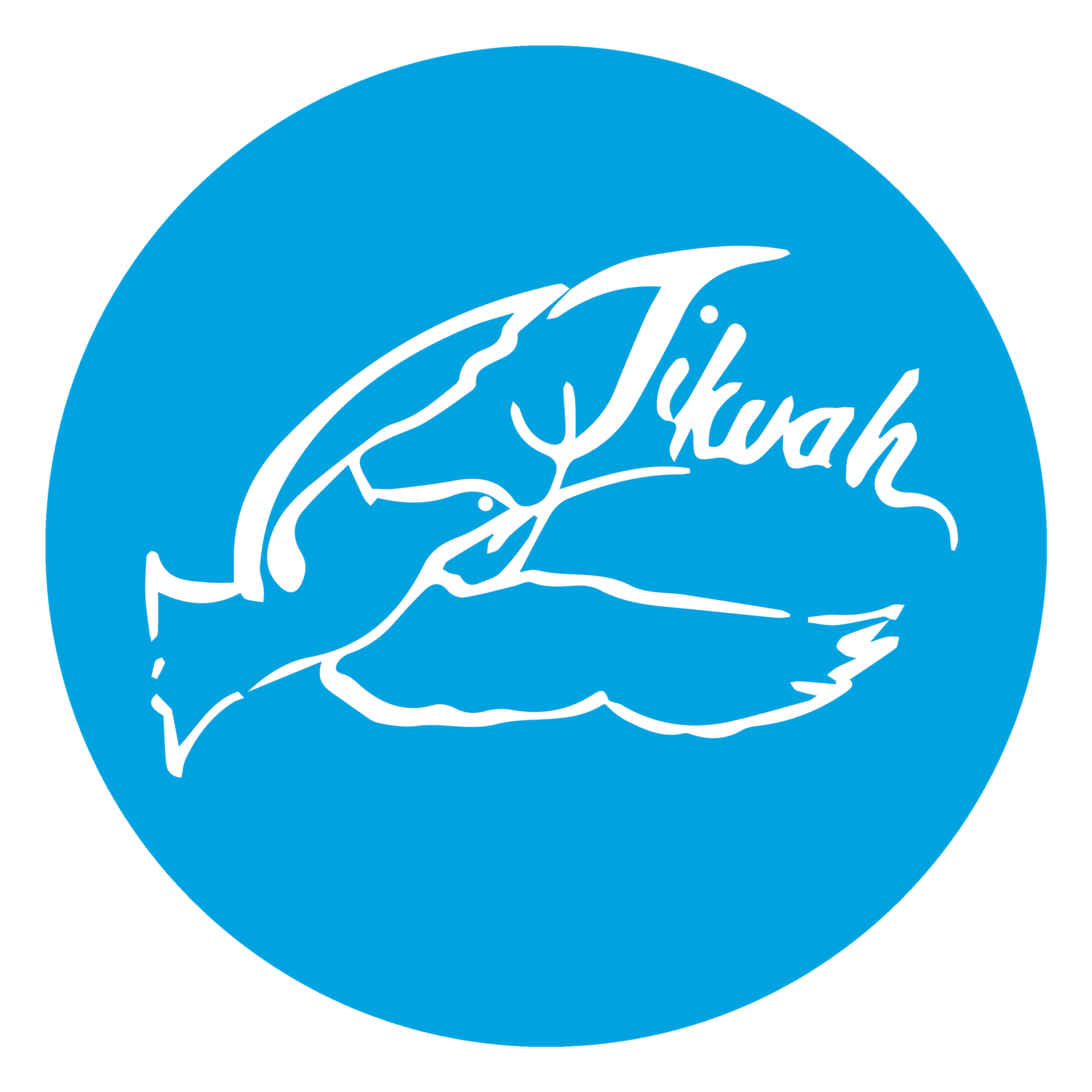 Circle sticker of Tikvah AJMI logo