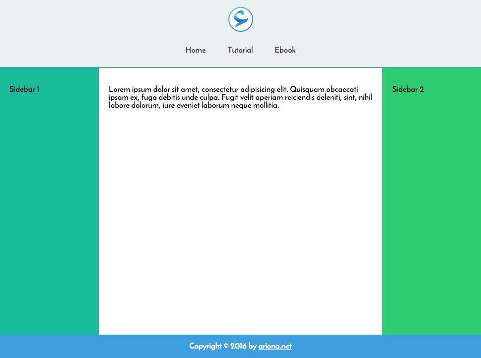 Flexbox - Layout Website 3 Kolom