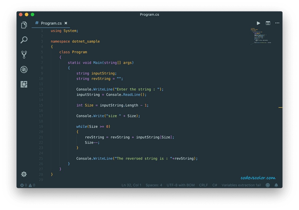how-to-reverse-a-string-in-c-sharp-codevscolor