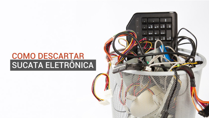 Imagem em destaque para o artigo: Sucata eletrônica: o que é e como descartar corretamente