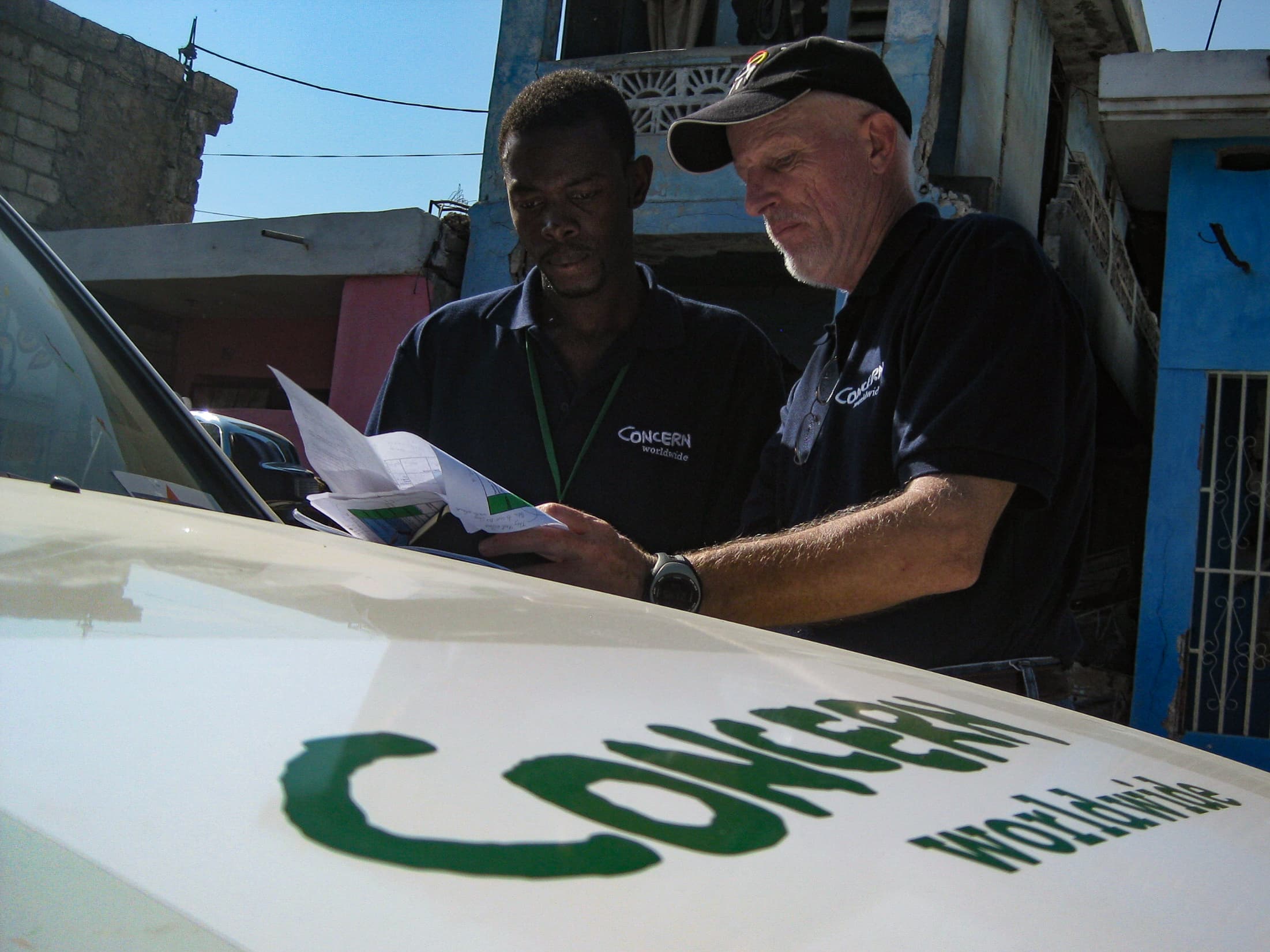 Earthquake relief coordination in Port au Prince, Haiti, 2010
