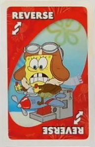 SpongeBob Squarepants (2006) Red-Orange Uno Reverse Card