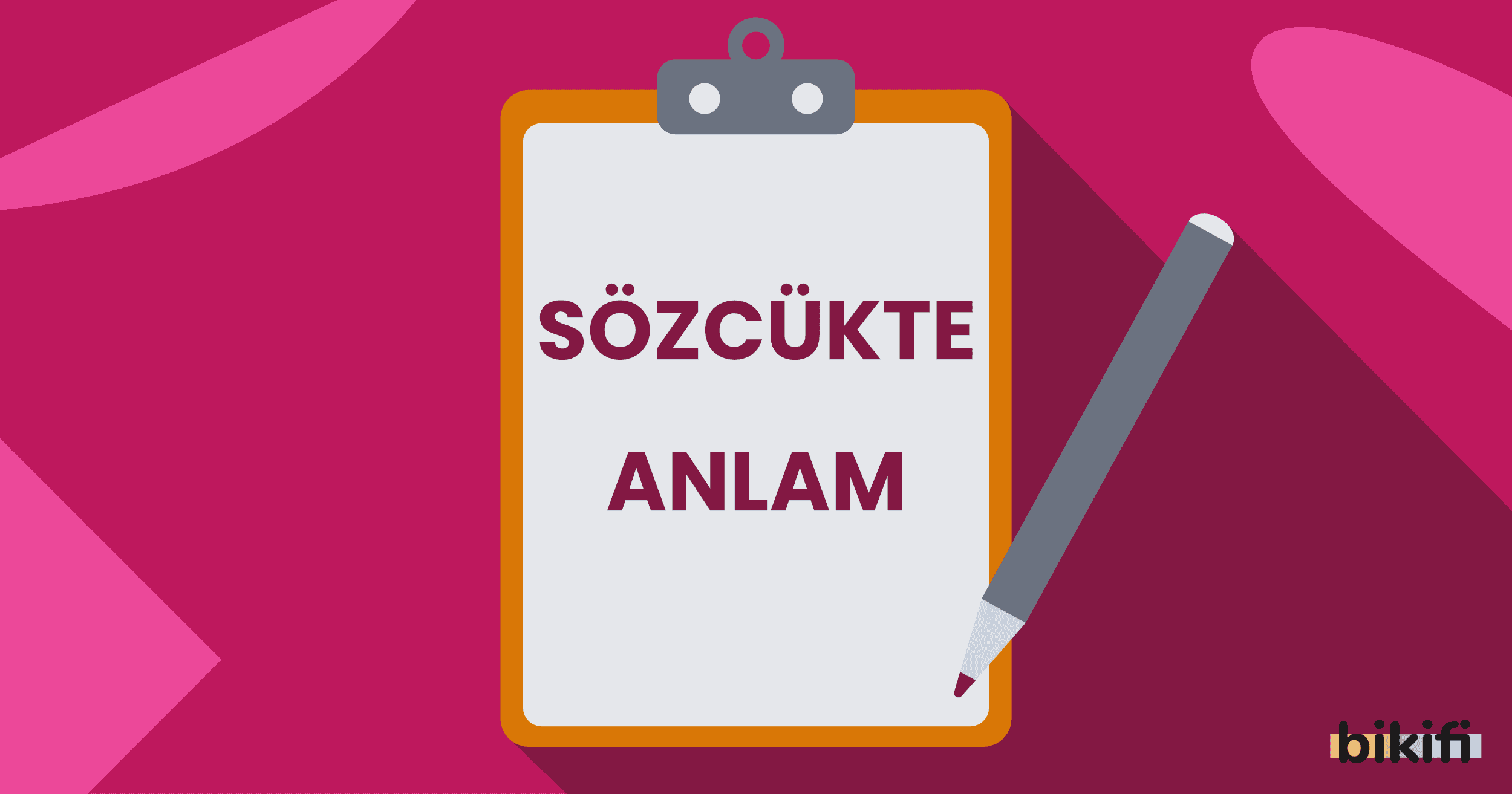 Sözcükte Anlam