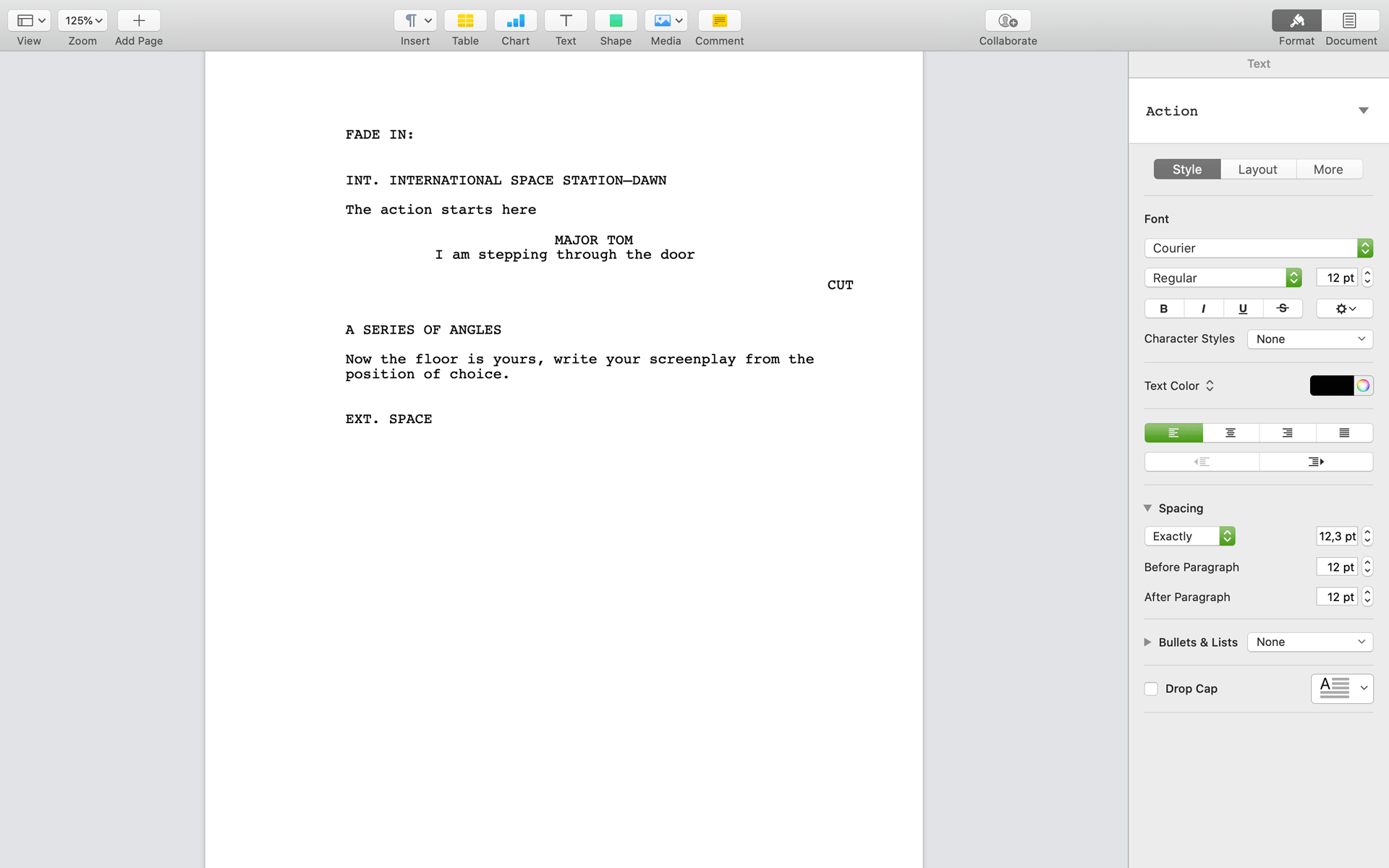 screenplay mac