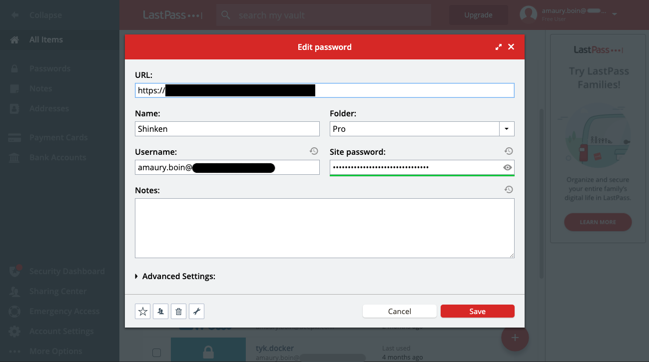 free LastPass Password Manager 4.117