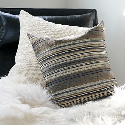 Pillows on chair w/ fur 178